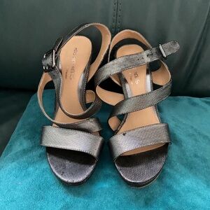 Red Herring Black Strappy Heels